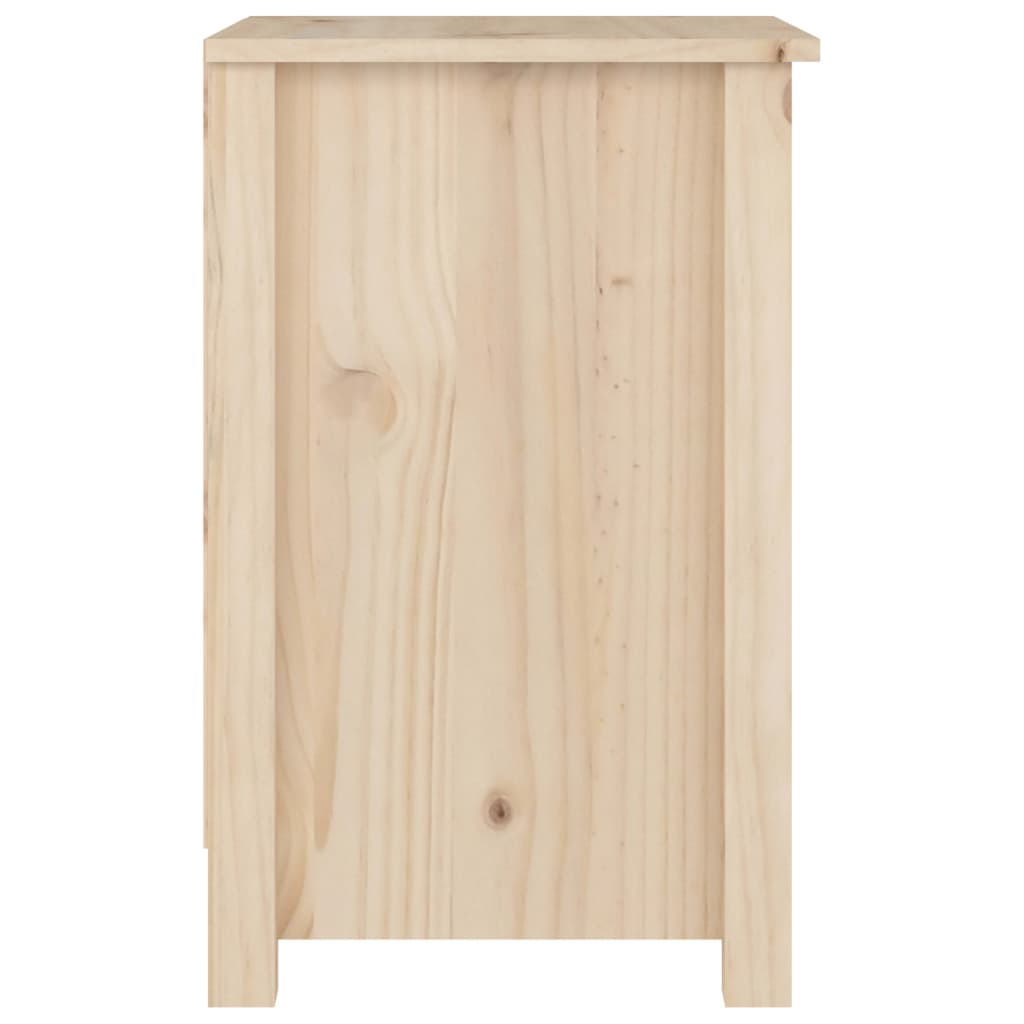 Mesitas De Noche 2 Uds Madera Maciza De Pino 40x35x55 Cm_3