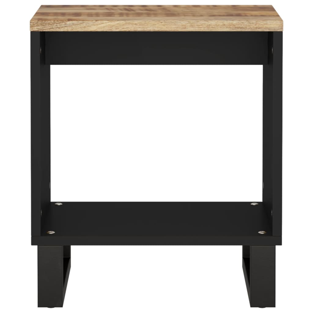Mesa De Centro Madera Maciza Mango Y Contrachapada 40x31x46 Cm_2