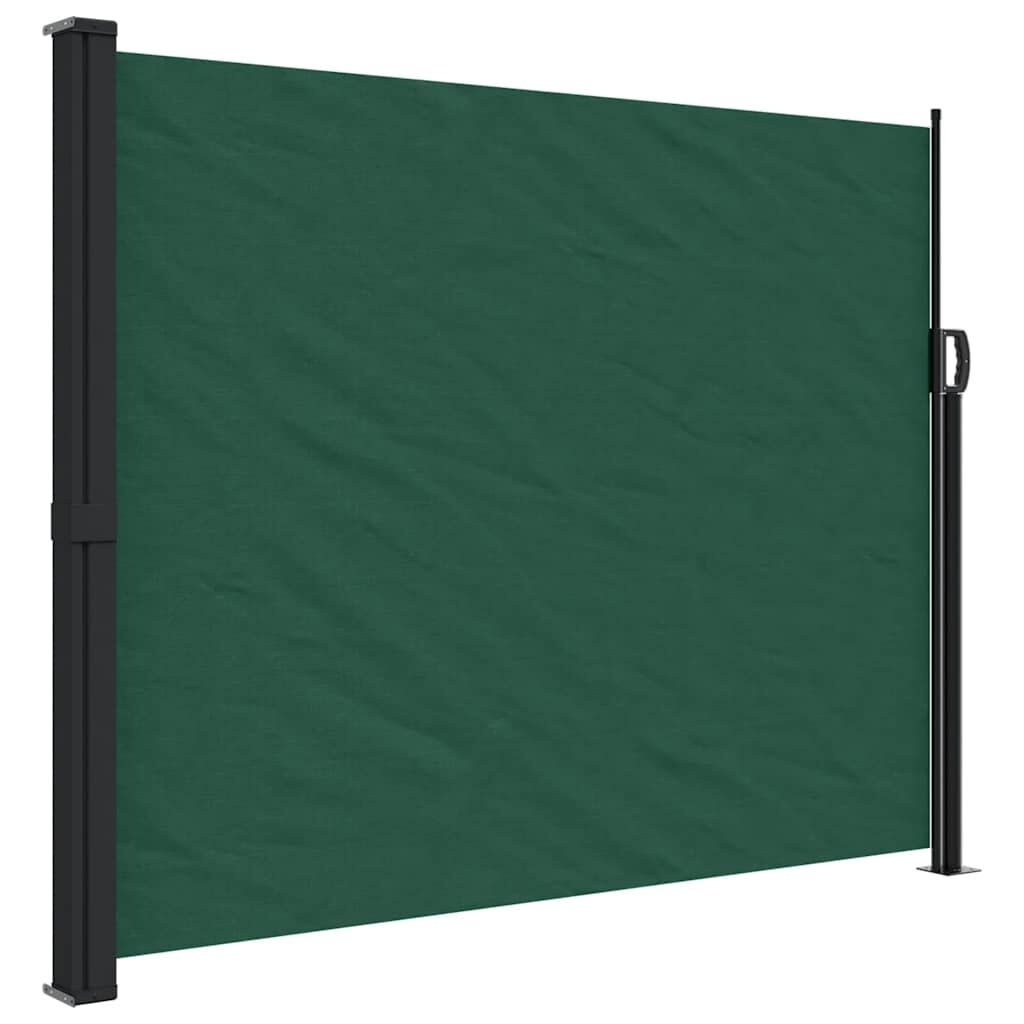 Vidaxl Toldo Lateral Retráctil Verde Oscuro 160x300 Cm_0