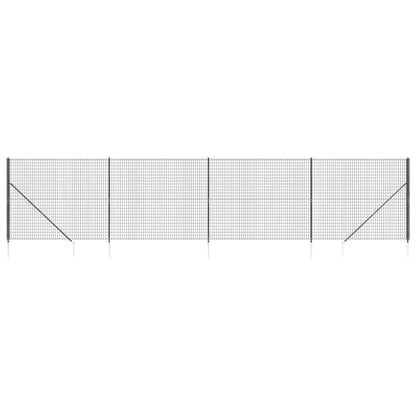 Cerca De Alambre Con Pinchos De Anclaje Gris Antracita 2x10 M / Vetonek_2