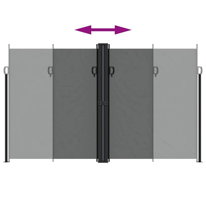 Vidaxl Toldo Lateral Retráctil Gris Antracita 200x1000 Cm_4