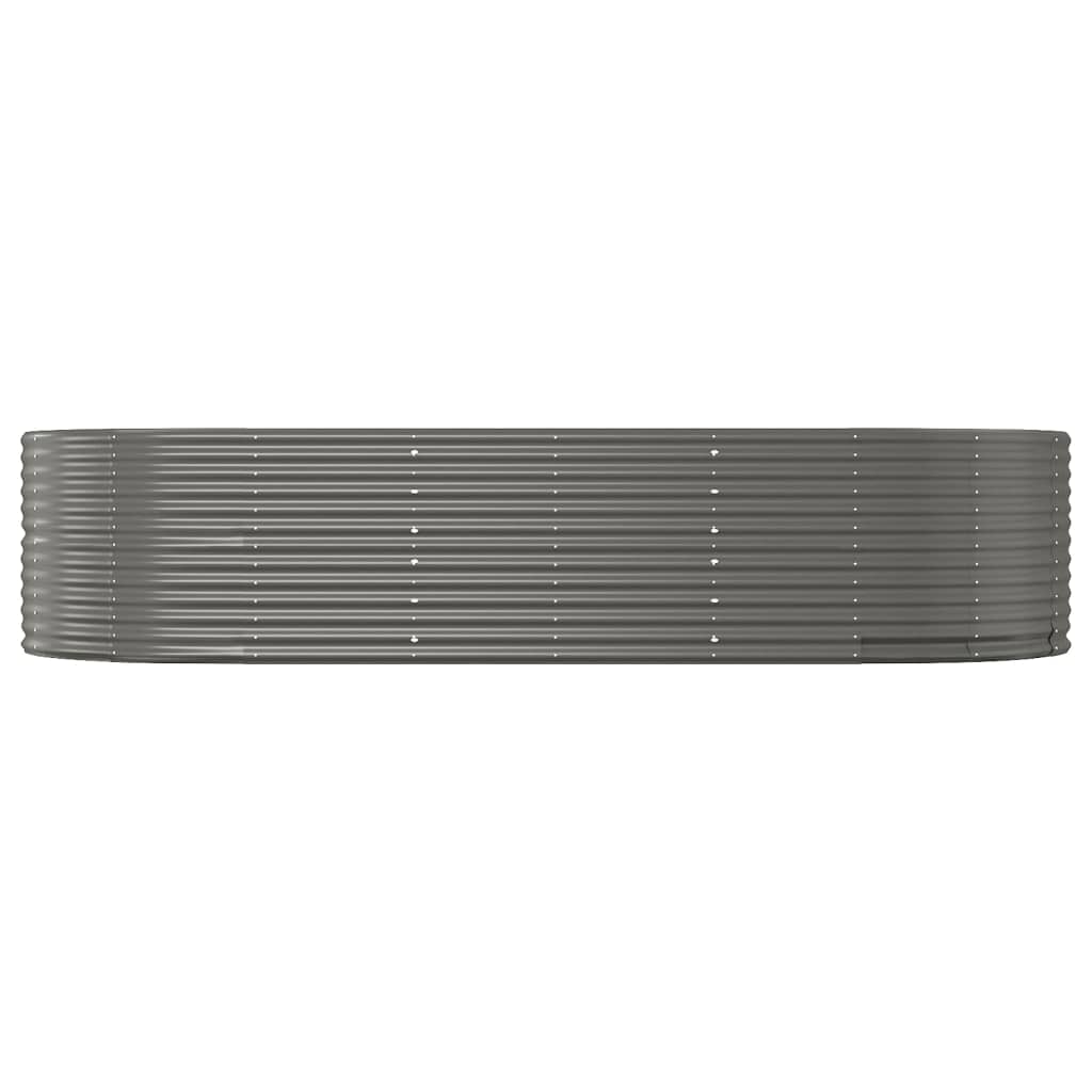Jardinera Arriate Acero Galvanizado Gris 291x140x68 Cm_2