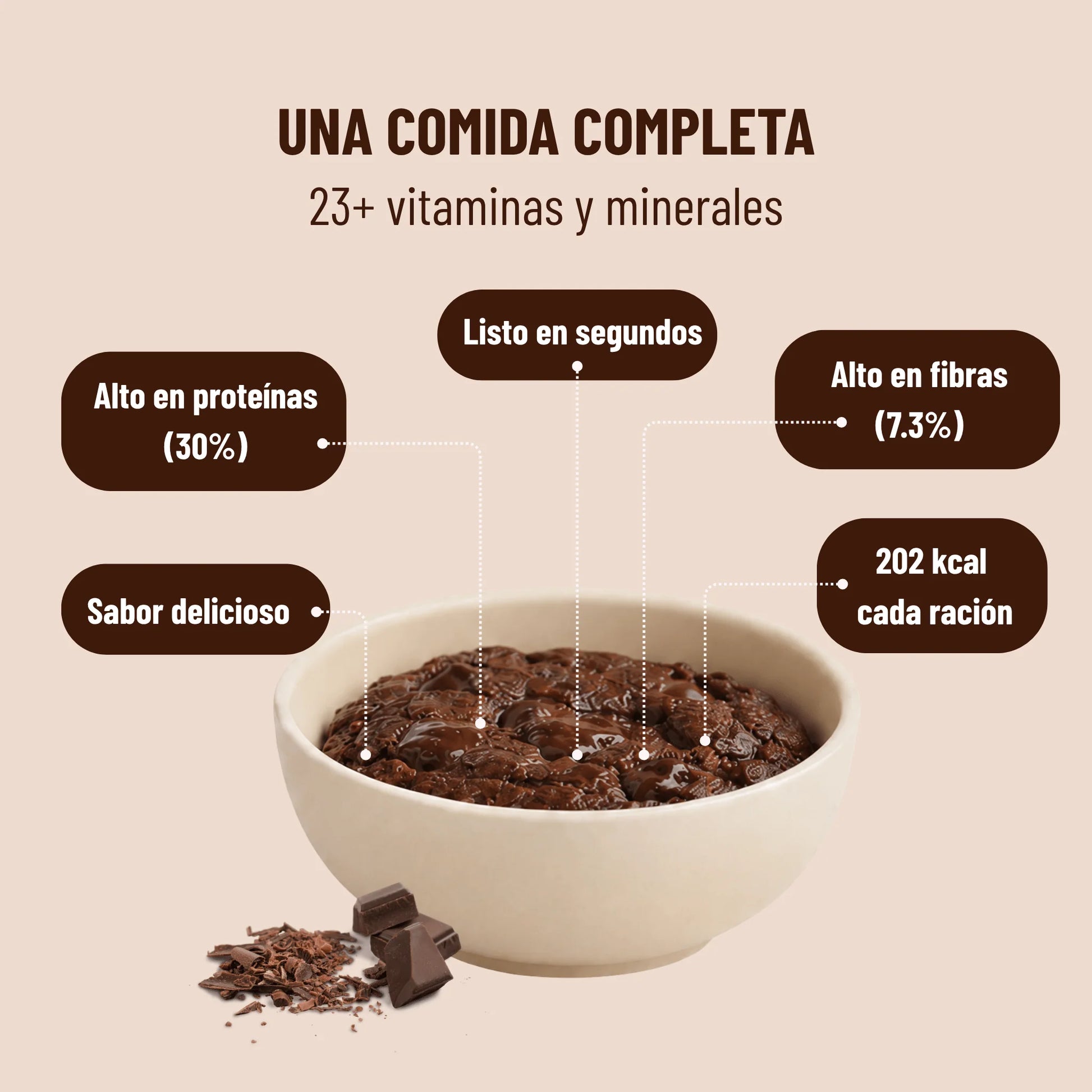 Brownie De Chocolate Fitóniq, 7 sobres_2