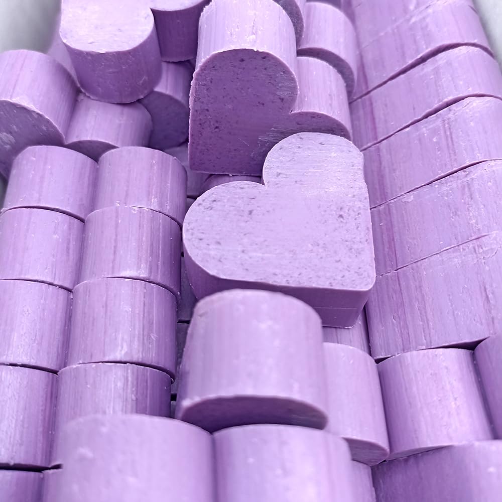 Caja Regalo 10 Jabones Aromáticos En Forma De Corazón - Aroma Lavanda - Jabón Glicerina - Regalo Original Para Eventos_1
