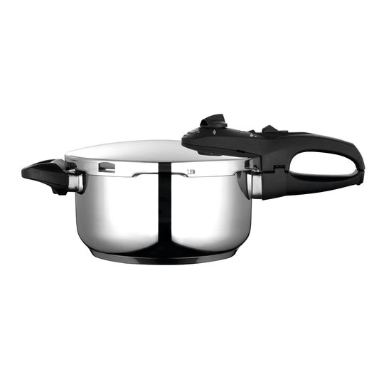 Olla A Presión 4 Litros, Inducción, Express Super Rápida, Acero Inoxidable 18/10, Todas Cocinas Fagor Duo 4 Plata_0