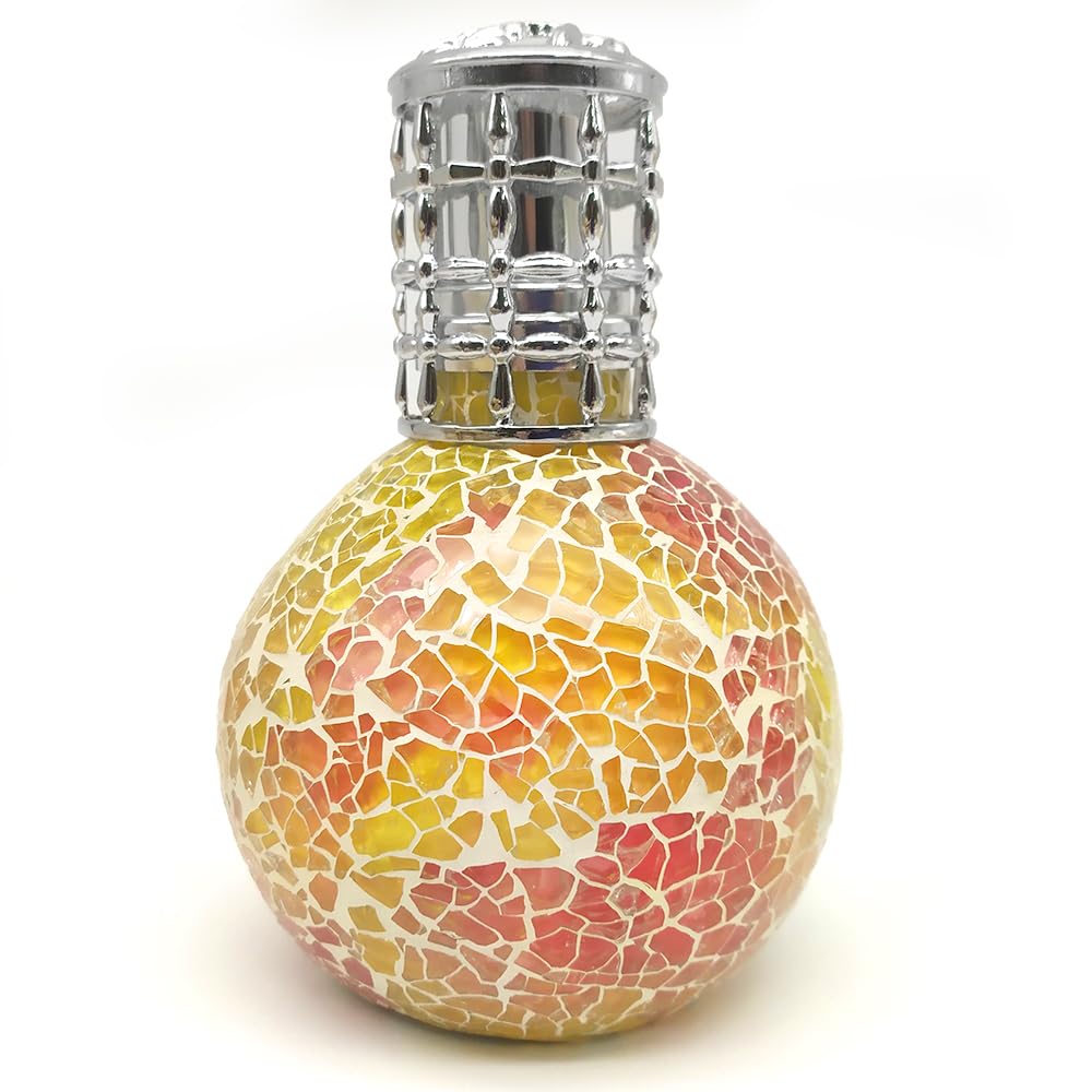 Lámpara Catalítica Mosaico Bicolor + Fragancia Mediterranean Light 500ml - Elimina Malos Olores, Impurezas Y Perfuma_1