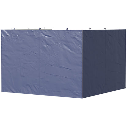 Outsunny 3 Paredes Laterales Para Carpas De 3x3 M Con Cremallera 300x200 Cm_3