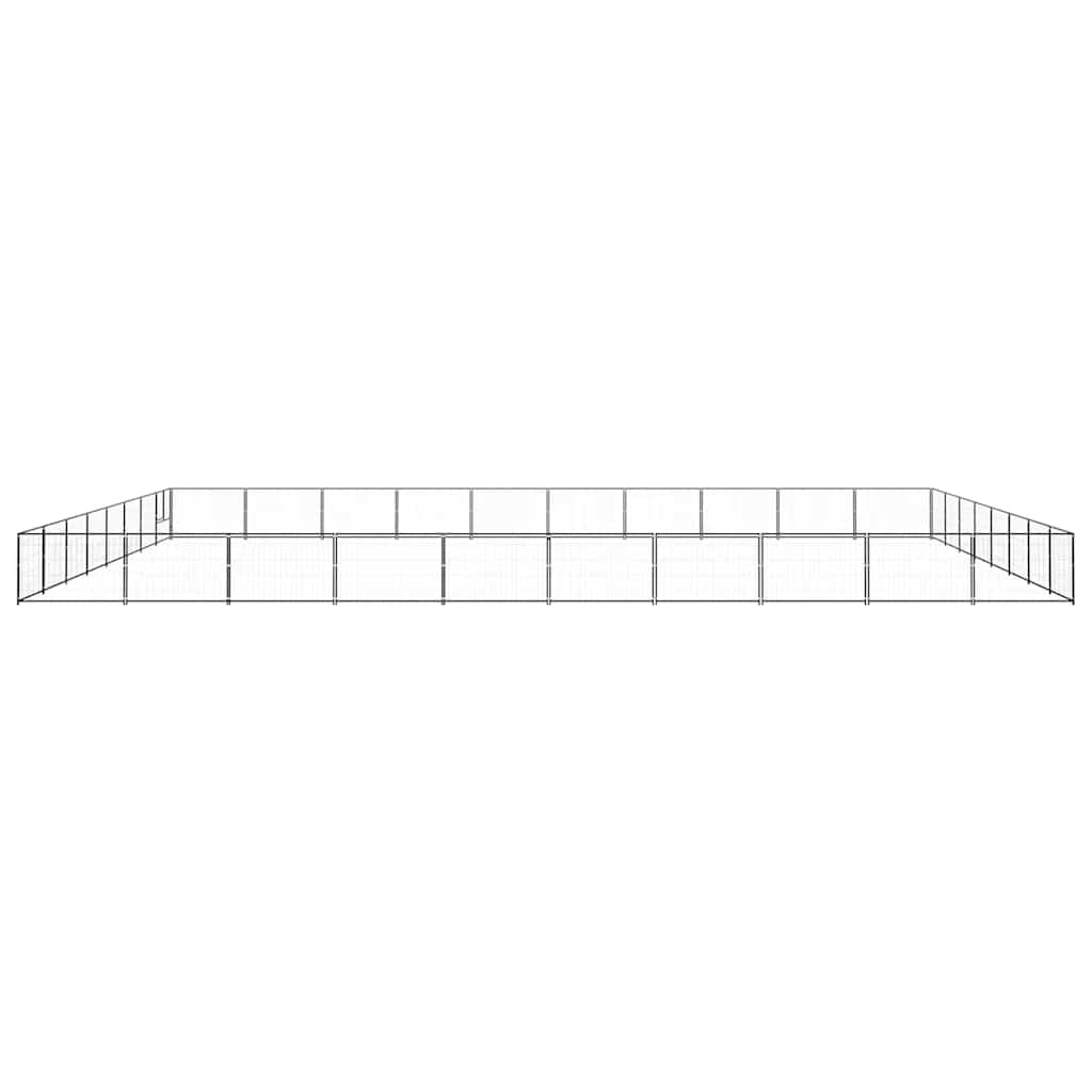 Perrera Acero 80 M² Negra_3