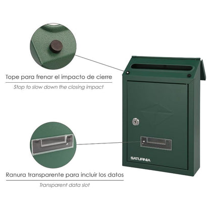 Buzon Exterior 205 X 300 X 70 Mm. Verde_3