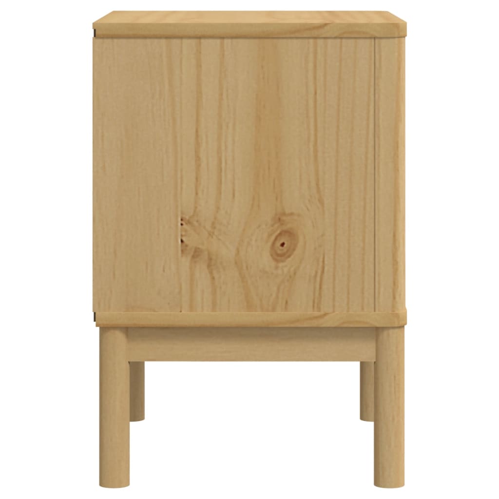 Mesita De Noche Floro Madera De Pino Marrón Cera 45x39x57 Cm_4