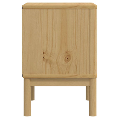 Mesita De Noche Floro Madera De Pino Marrón Cera 45x39x57 Cm_4