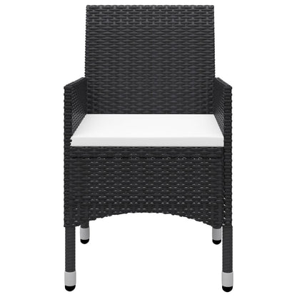 Vidaxl Juego De Comedor De Jardín De 5 Piezas Negro_3