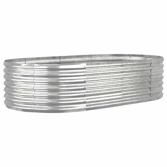 Jardinera Arriate Acero Galvanizado Plata 152x80x36 Cm_0