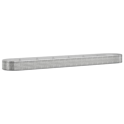 Jardinera Arriate Acero Galvanizado Plata 544x100x36 Cm_0