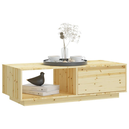 Mesa De Centro De Madera Maciza De Abeto 110x50x33,5 Cm_2