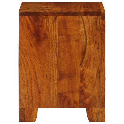 Mesita De Noche 2 Uds 35x35x45 Cm Madera Maciza De Acacia_1