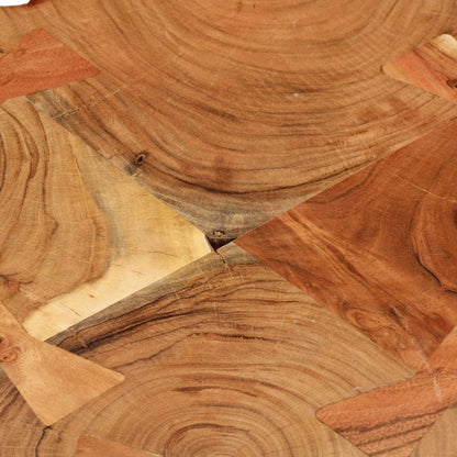Mesa De Centro Con 4 Troncos Madera Maciza De Sheesham 35 Cm_3