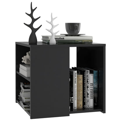 Mesa Auxiliar Madera Contrachapada Gris 50x50x45 Cm_1