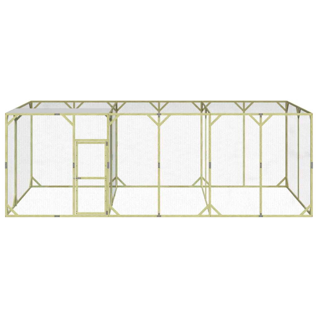 Vidaxl Gallinero Madera Maciza De Pino Impregnada 600x300x200 Cm_1