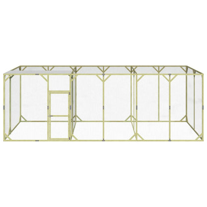 Vidaxl Gallinero Madera Maciza De Pino Impregnada 600x300x200 Cm_1