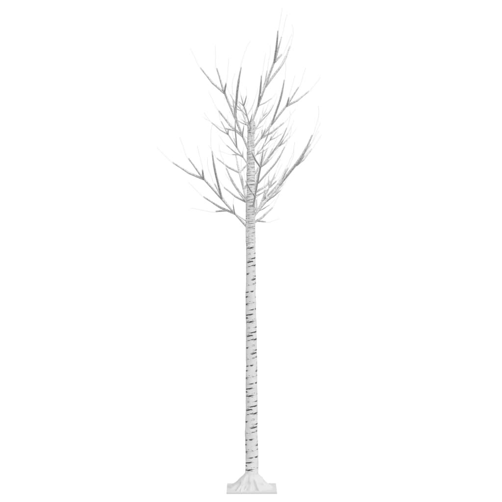 Vidaxl Árbol De Navidad Led Blanco Cálido Sauce Interior Exterior 1,8m_4