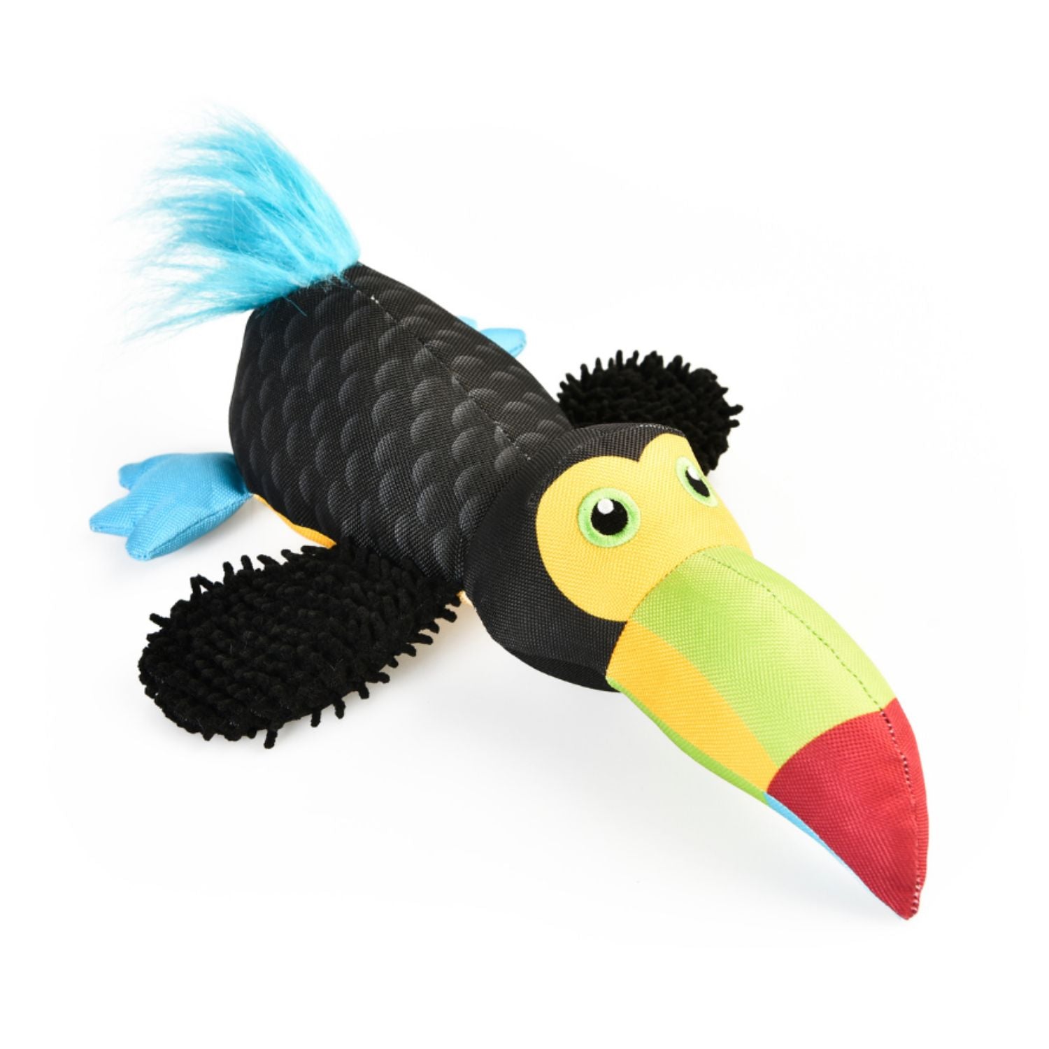 Juguete De Peluche Para Perro Wuapu Multitexturas, Diseño Tucan De 31 Cm Con Sonido_0