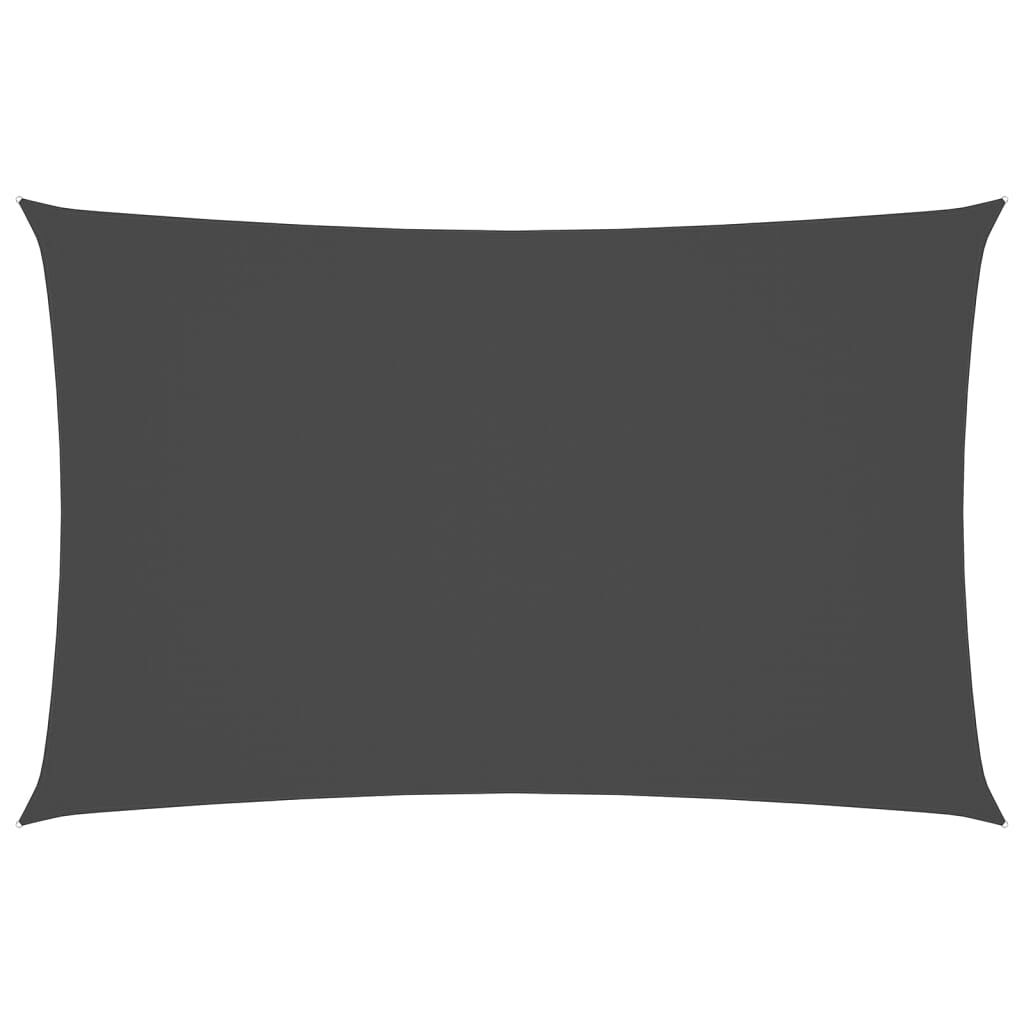 Vidaxl Toldo De Vela Rectangular Tela Oxford Gris Antracita 2x5 M_0