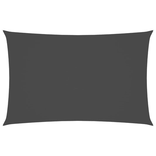 Vidaxl Toldo De Vela Rectangular Tela Oxford Gris Antracita 2x5 M_0