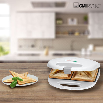 Sandwichera, 2 Sandwiches, Placas Antiadherentes, Regulador Temperatura, Tostado Perfecto Clatronic St 3477 750w_1