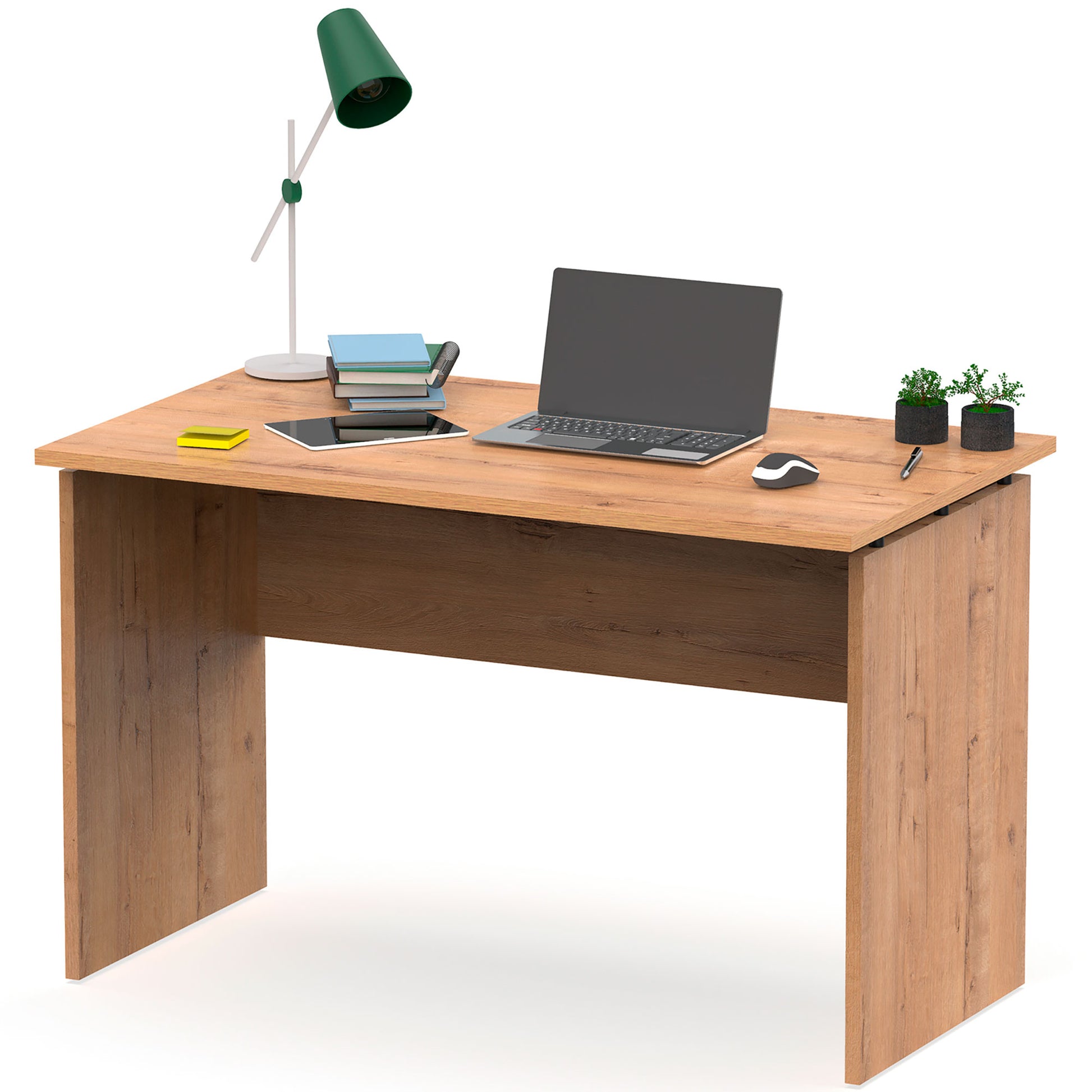 Escritorio, Mesa De Ordenador Oficina, Estudio 76 X 120 X 68 Cm, Despacho, Habitación, Desk, Briebe, Zenith, Madera_0