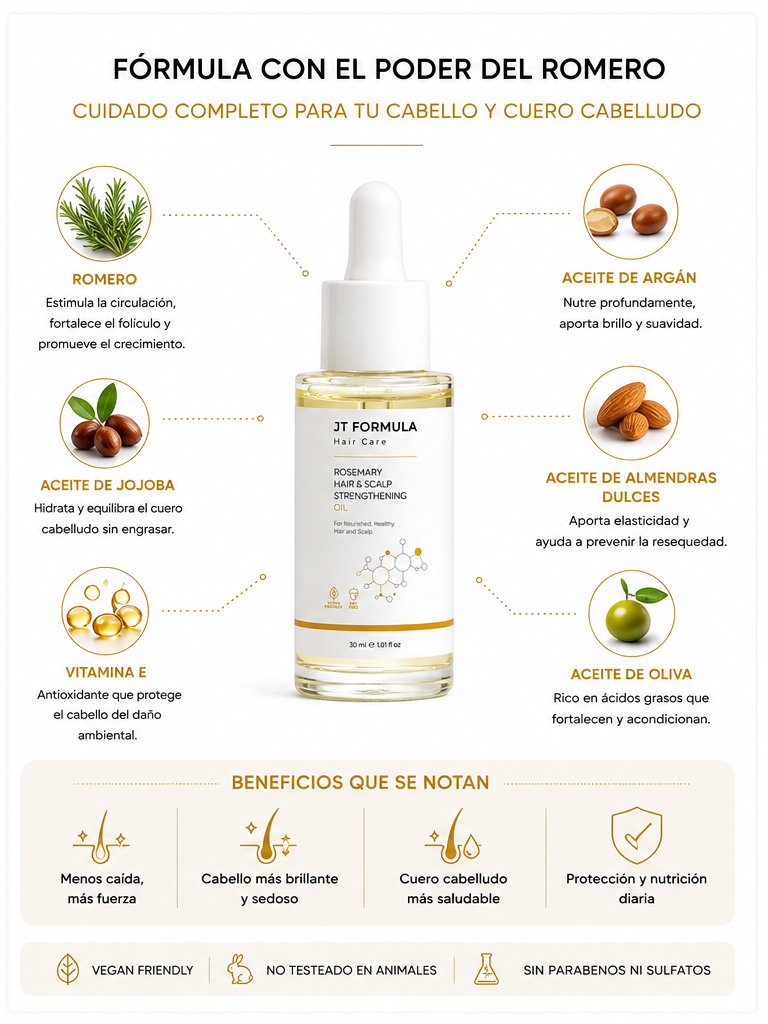 Aceite Fortalecedor Para El Cabello Y El Cuero Cabelludo Con Romero_2