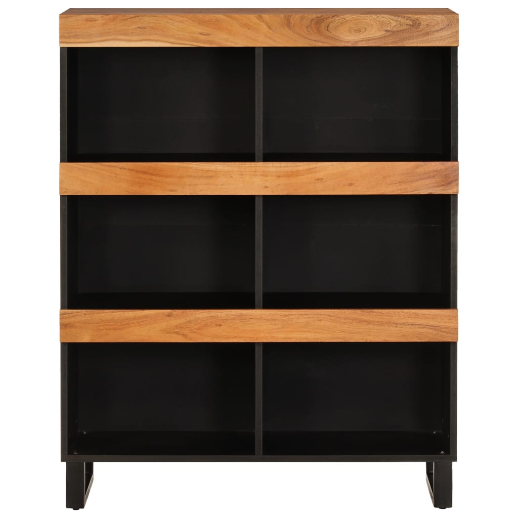 Armario Auxiliar Madera Maciza De Acacia 85x33x107 Cm_1