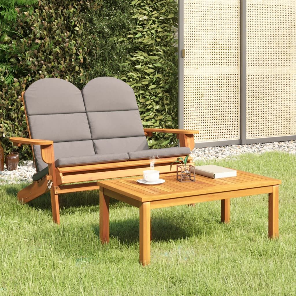 Vidaxl Juego De Muebles De Jardín Adirondack 2 Piezas Madera Acacia_1