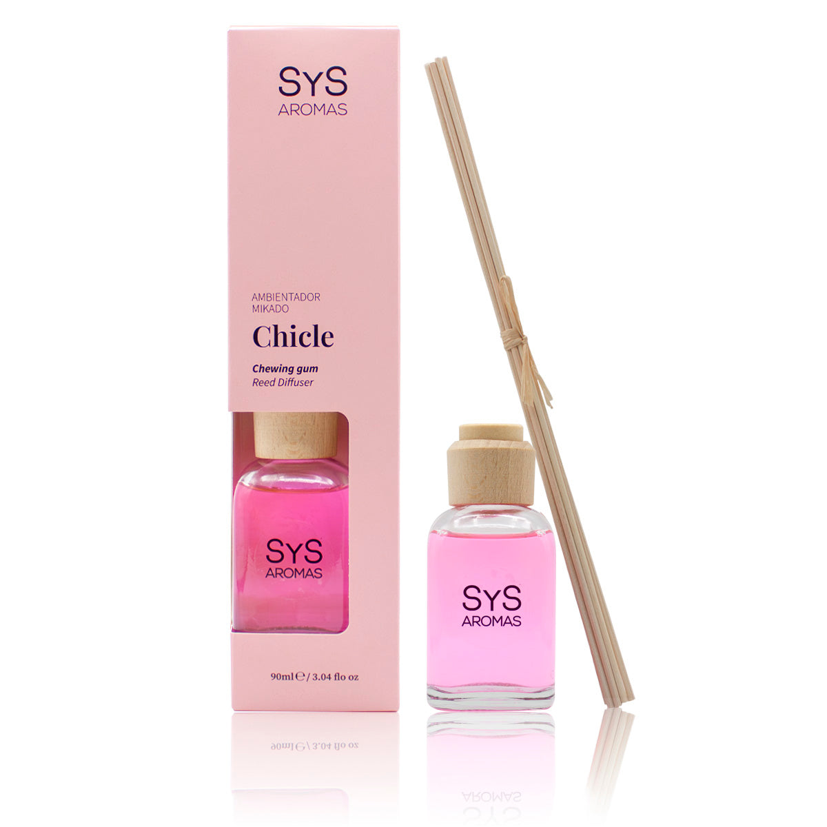 Ambientador Mikado Chicle Origins SYS Aromas 90 ml | Aroma Dulce y Afrutado | Alegre y Vibrante_0