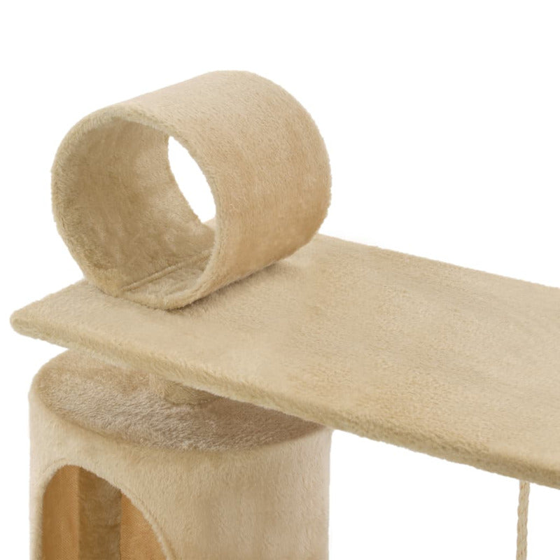 Vidaxl Rascador Para Gatos Con Poste De Sisal 140 Cm Beige_5