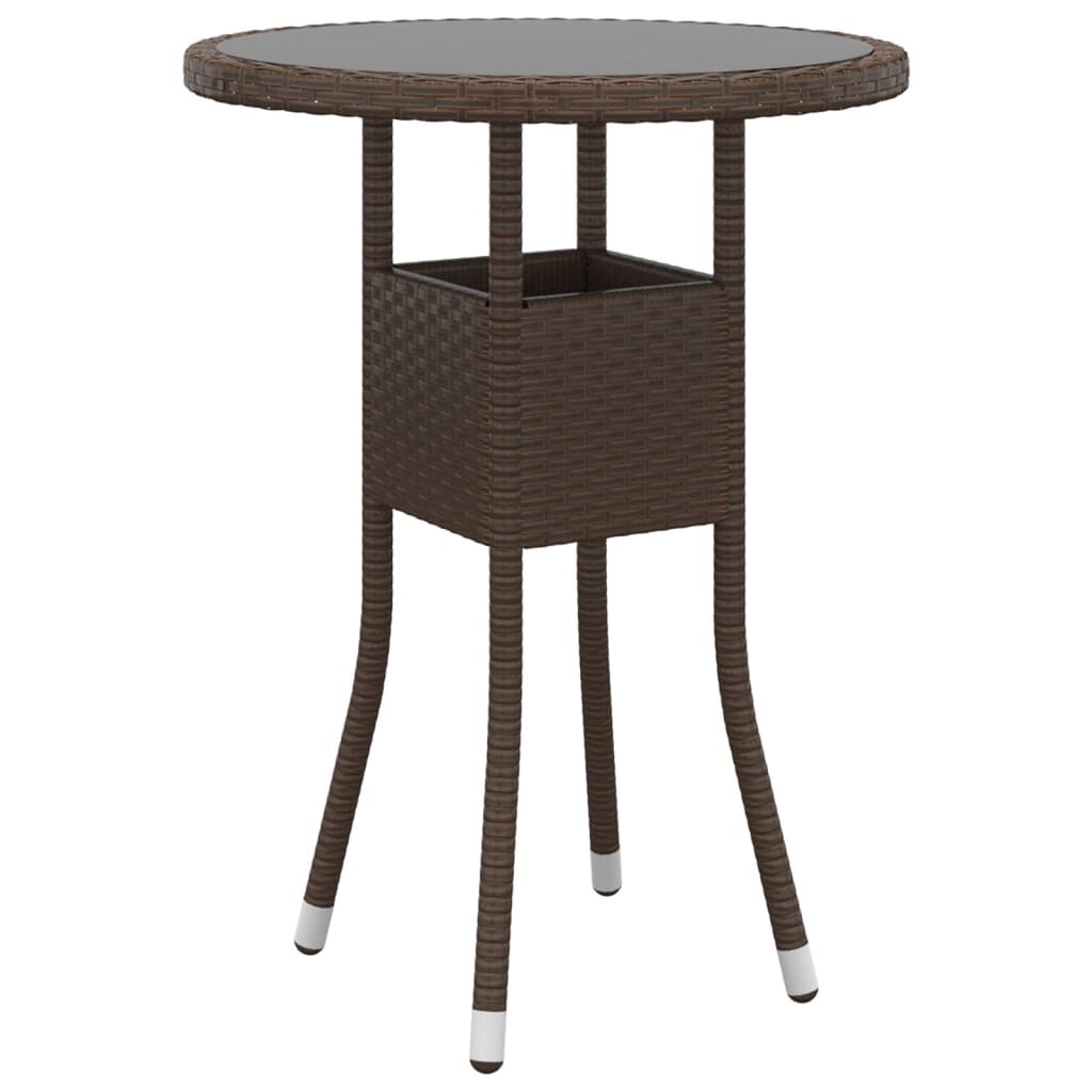 Vidaxl Juego De Muebles De Jardín De 5 Piezas Ratán Sintético Marrón_4