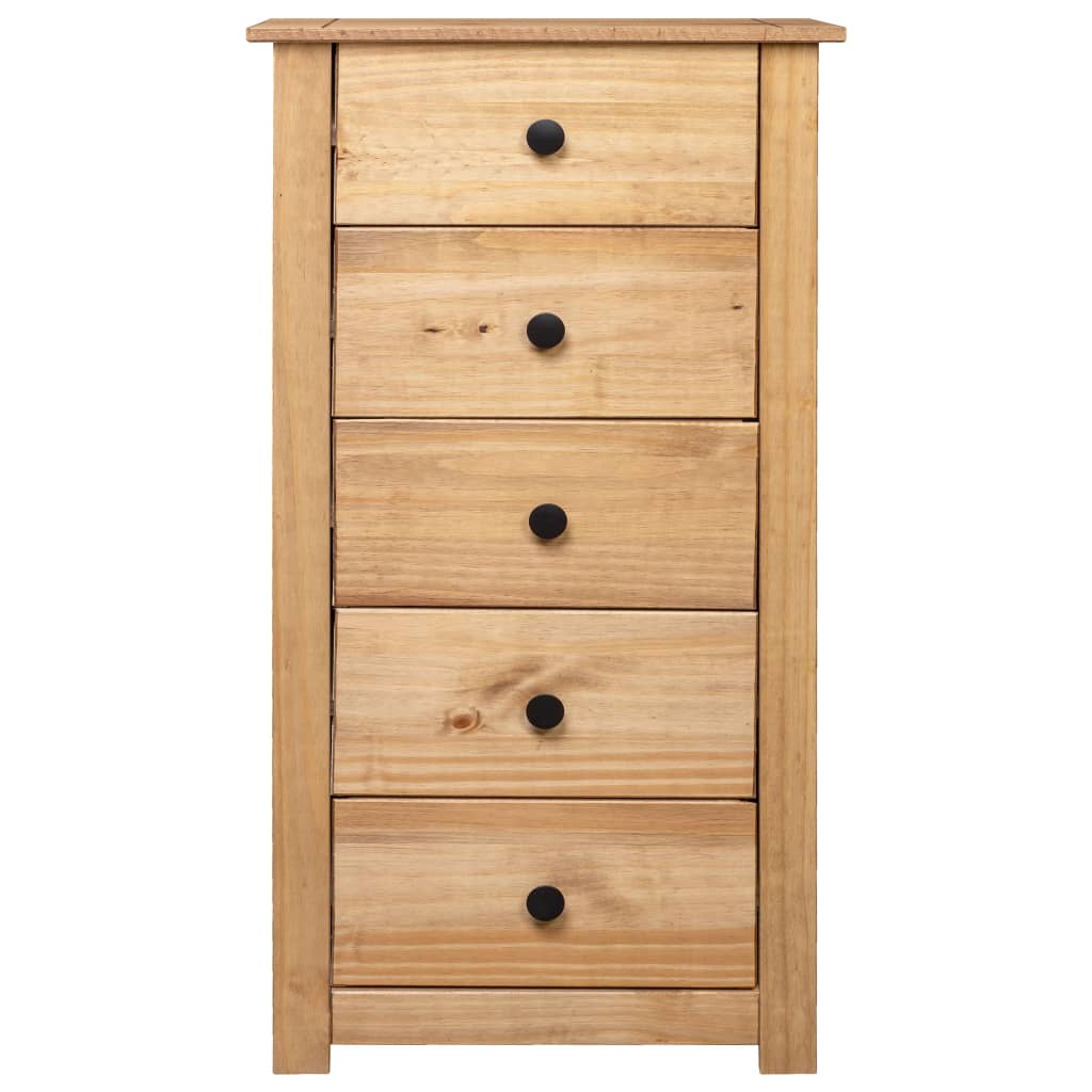 Aparador De Madera Maciza De Pino Estilo Panamá 46x40x89 Cm_2