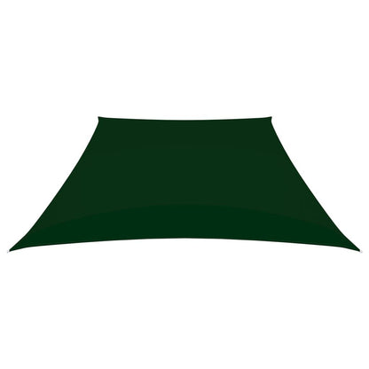 Vidaxl Toldo De Vela Tela Oxford Trapecio Verde Oscuro 2/4x3 M_1