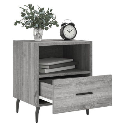 Mesitas Noche 2 Uds Madera Ingeniería Gris Sonoma 40x35x47,5 Cm_1