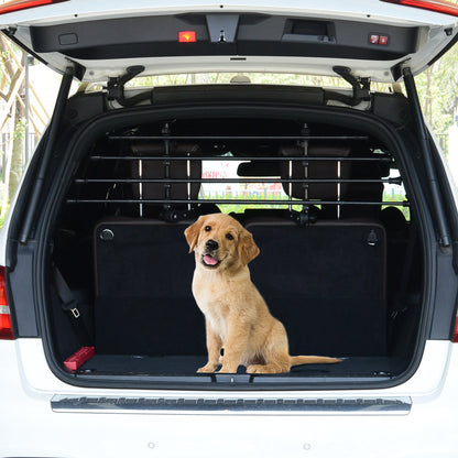 Pawhut Reja Seguridad Coche Para Perros Ajustable En Ancho Altura 85-140x30-50cm_1