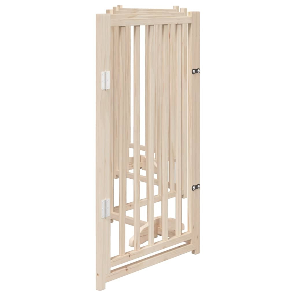 Vidaxl Puerta Para Perros Con Puerta Plegable De 6 Paneles, 300 Cm, Madera Maciza De Abeto_4
