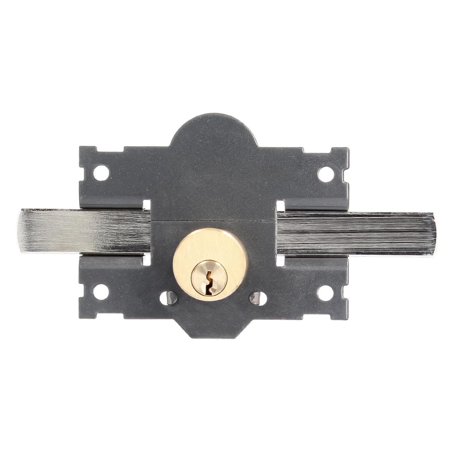 Cerrojo B-1 Llave Y Pulsador Pasador De 161mm Cilindro Redondo De 50mm_1