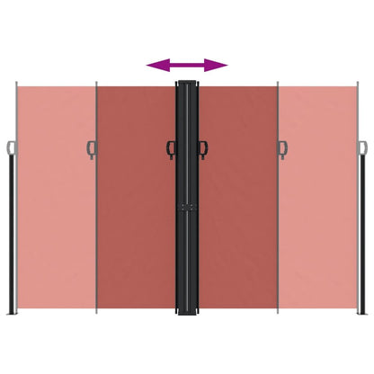 Vidaxl Toldo Lateral Retráctil Terracota 220x600 Cm_4