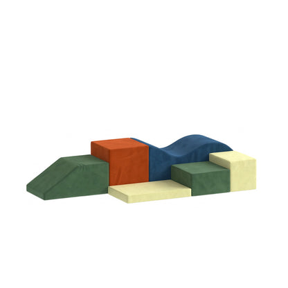 Conjunto Soft Play Infantil Aiyaplay Tecido Aveludado, Espuma Multicolor 65x29x29 Cm_4