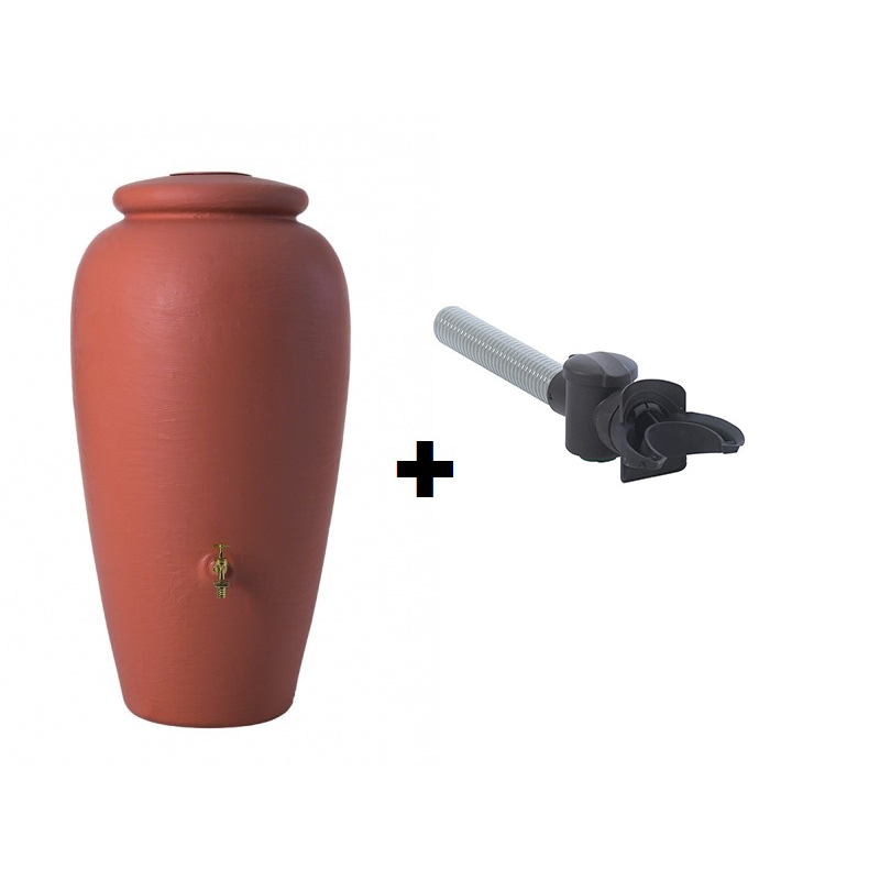 Kit pluvial depósito ànfora terracotta y filtro bajante redondo Graf