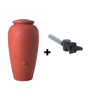 Kit pluvial depósito ànfora terracotta y filtro bajante redondo Graf