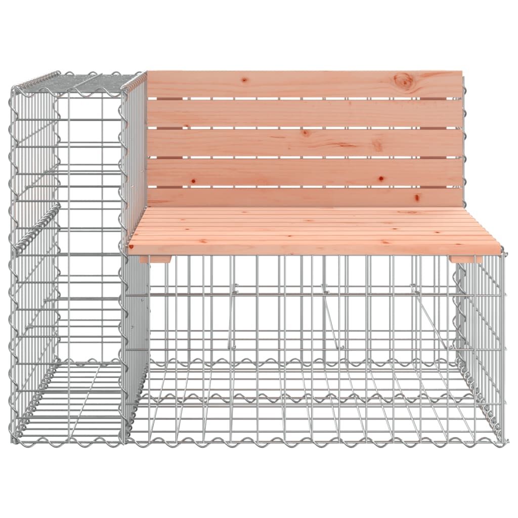 Vidaxl Banco Jardín Diseño Gaviones Madera Abeto Douglas 184x71x65,5cm_3