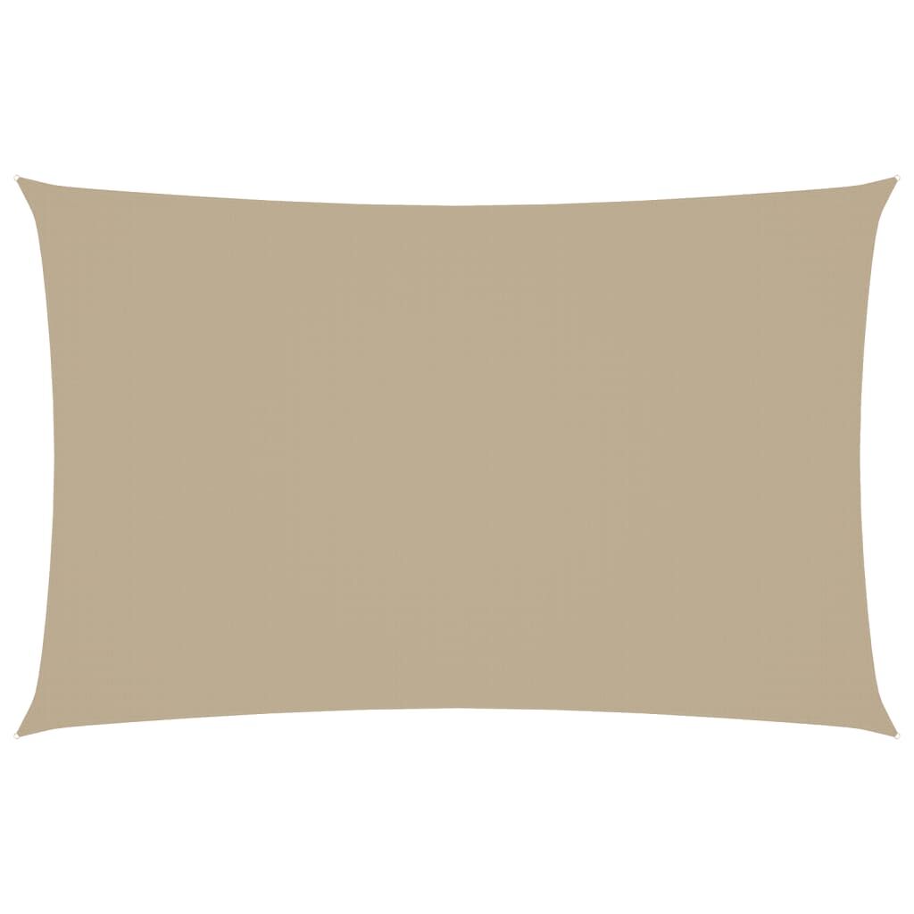Vidaxl Toldo De Vela Rectangular Tela Oxford Beige 2,5x5 M_0