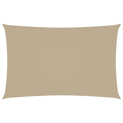 Vidaxl Toldo De Vela Rectangular Tela Oxford Beige 2,5x5 M_0