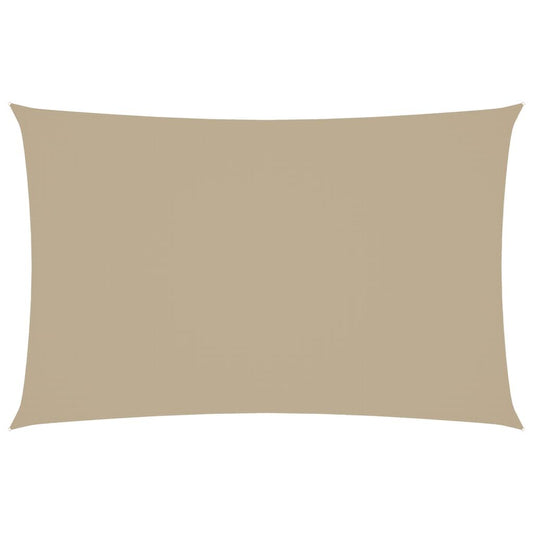 Vidaxl Toldo De Vela Rectangular Tela Oxford Beige 2,5x5 M_0